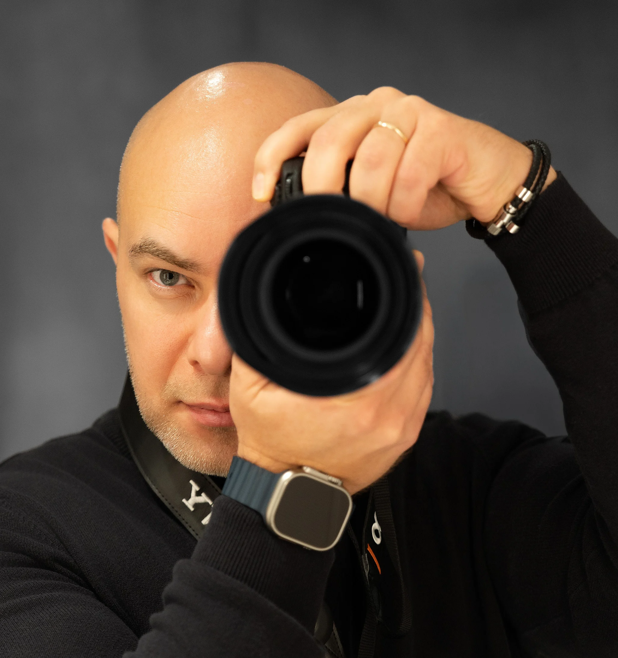 Ruslan Sayed with his camera